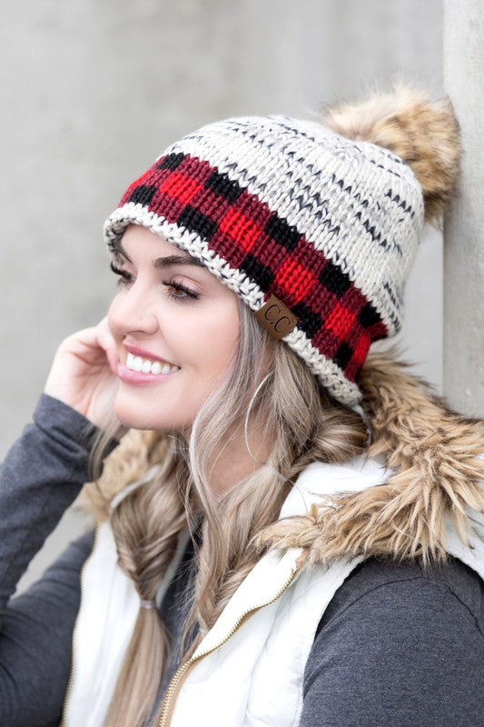 Placid Buffalo Pom Beanie