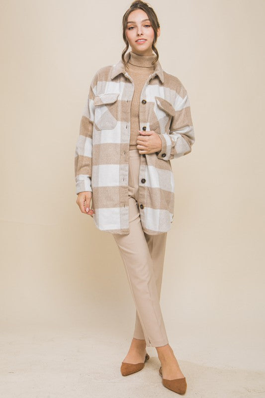 Buffalo Plaid Chest Pocket Shacket