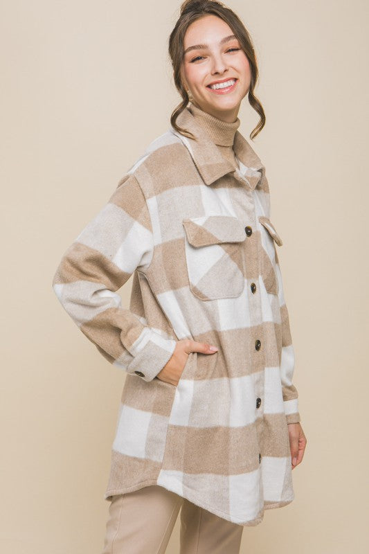 Buffalo Plaid Chest Pocket Shacket