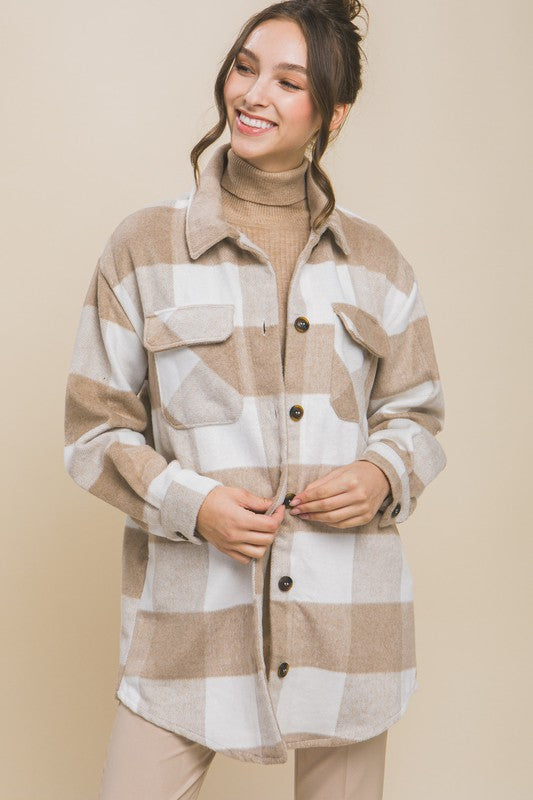 Buffalo Plaid Chest Pocket Shacket