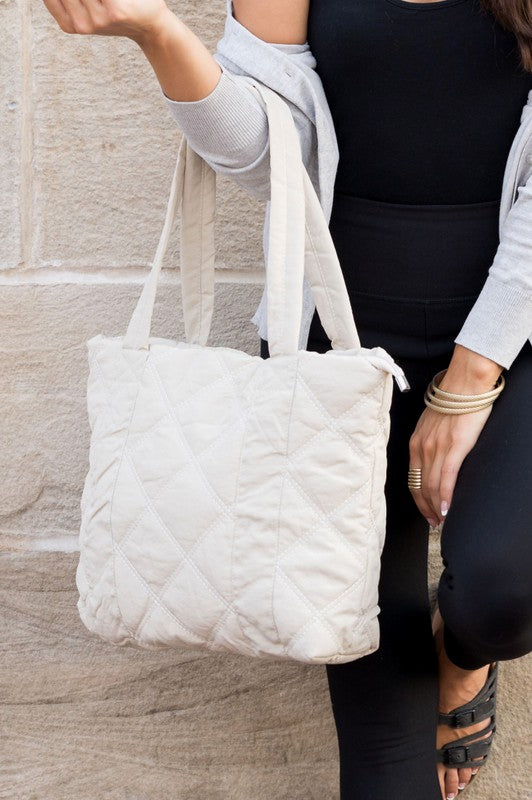 Quilted Puff Tote
