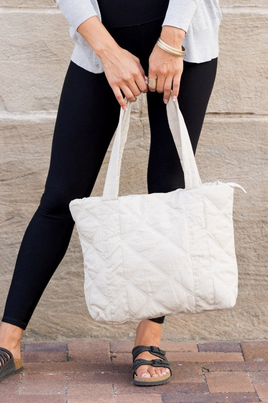 Quilted Puff Tote