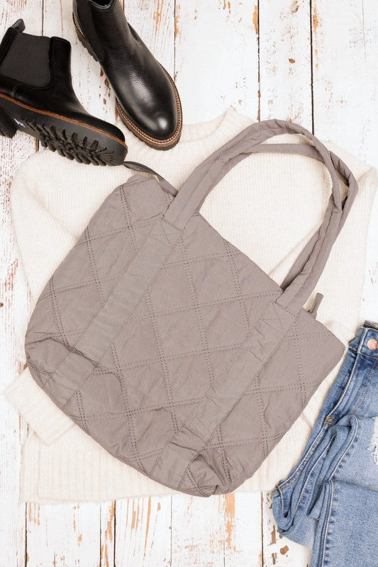 Quilted Puff Tote