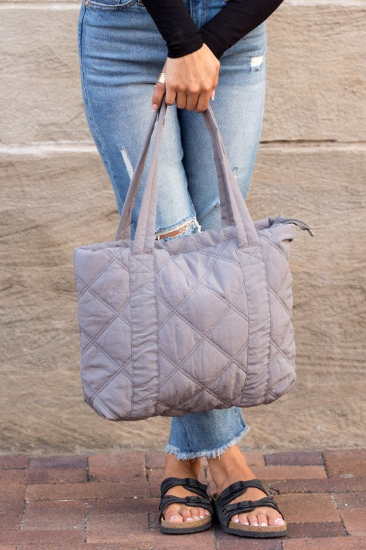 Quilted Puff Tote