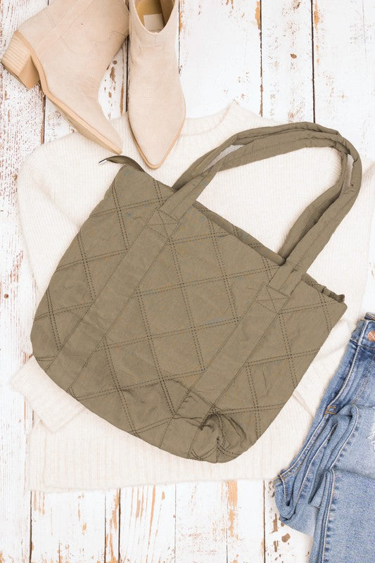 Quilted Puff Tote