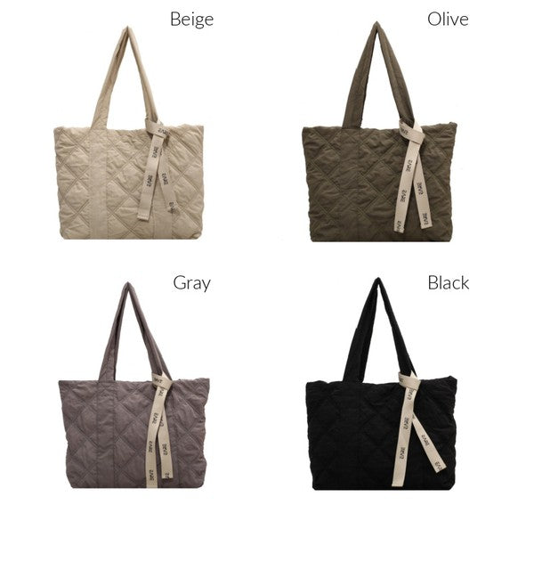 Quilted Puff Tote