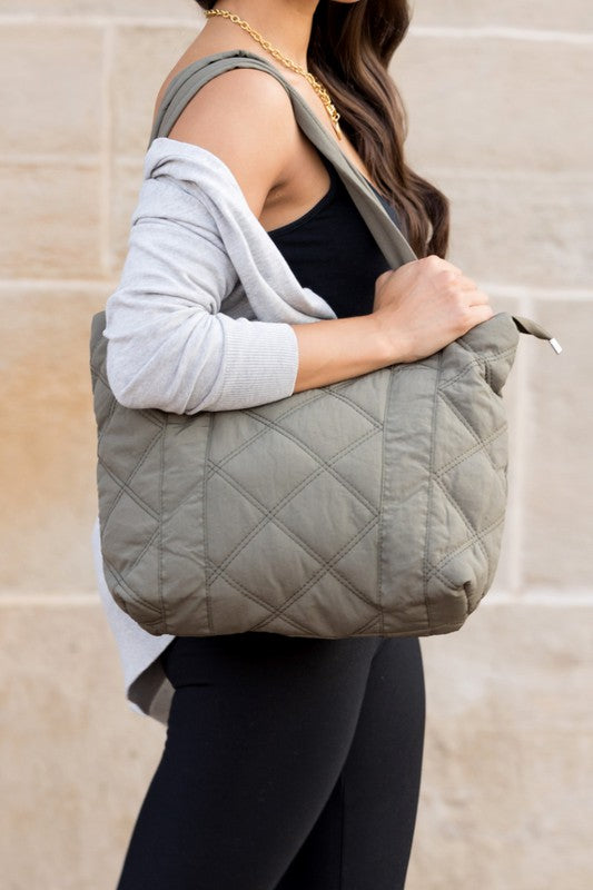 Quilted Puff Tote