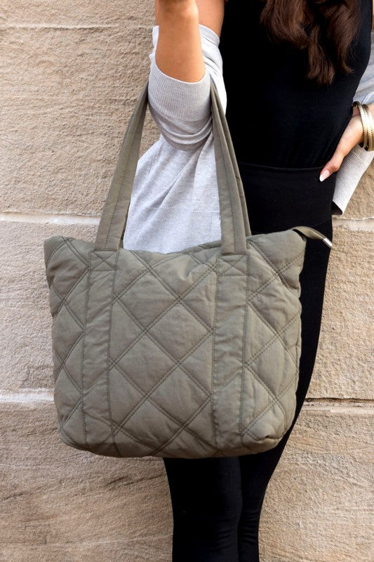 Quilted Puff Tote