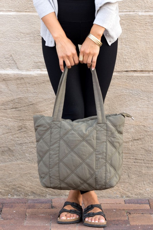 Quilted Puff Tote
