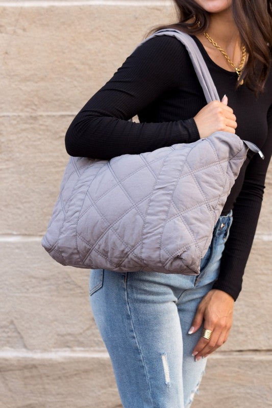 Quilted Puff Tote