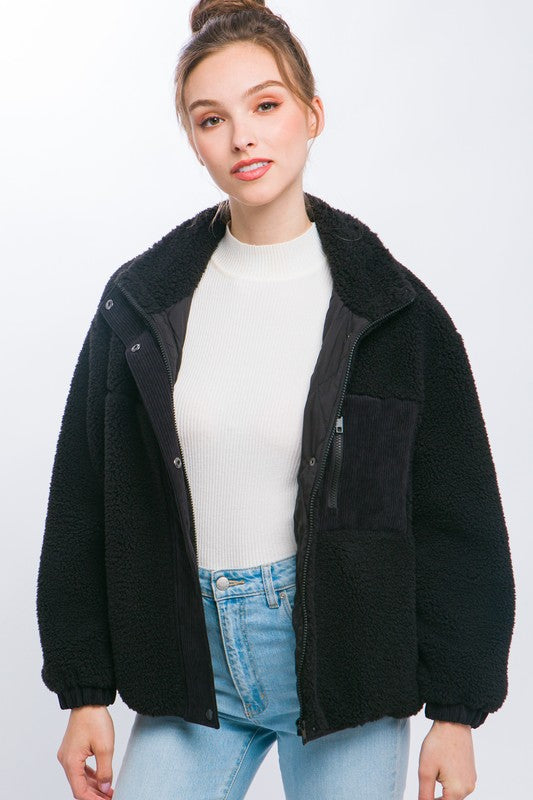Black Sherpa Jacket