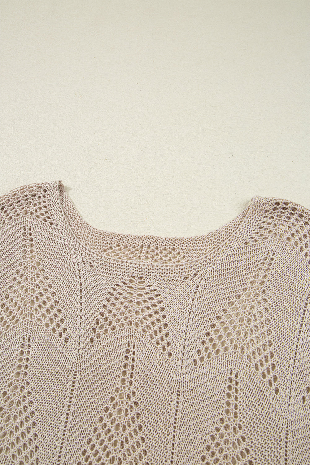 Angelina Crochet Half Sleeve Slouchy Sweater