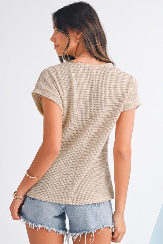 Transitional Short Sleeve Sweater Top
