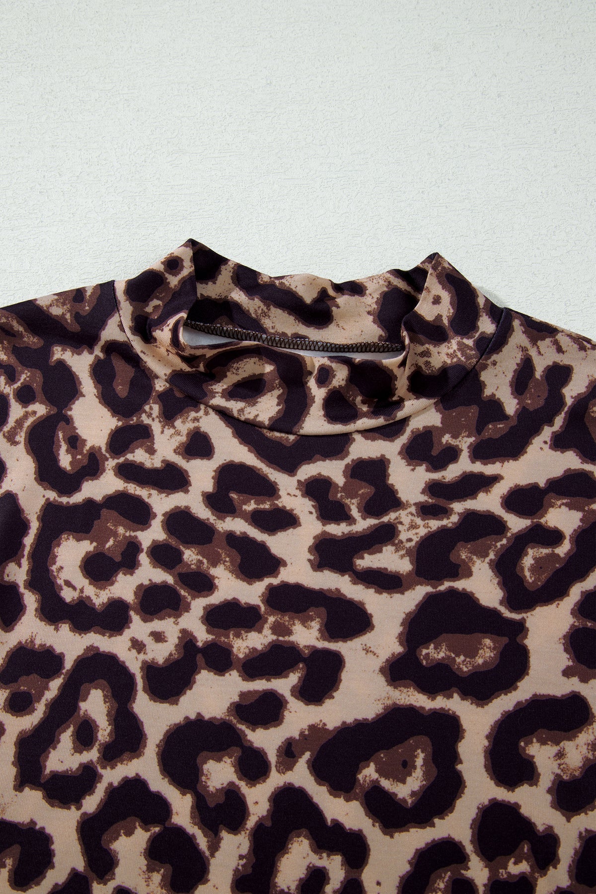 Cougar Slim Fitted Mock Neck Top