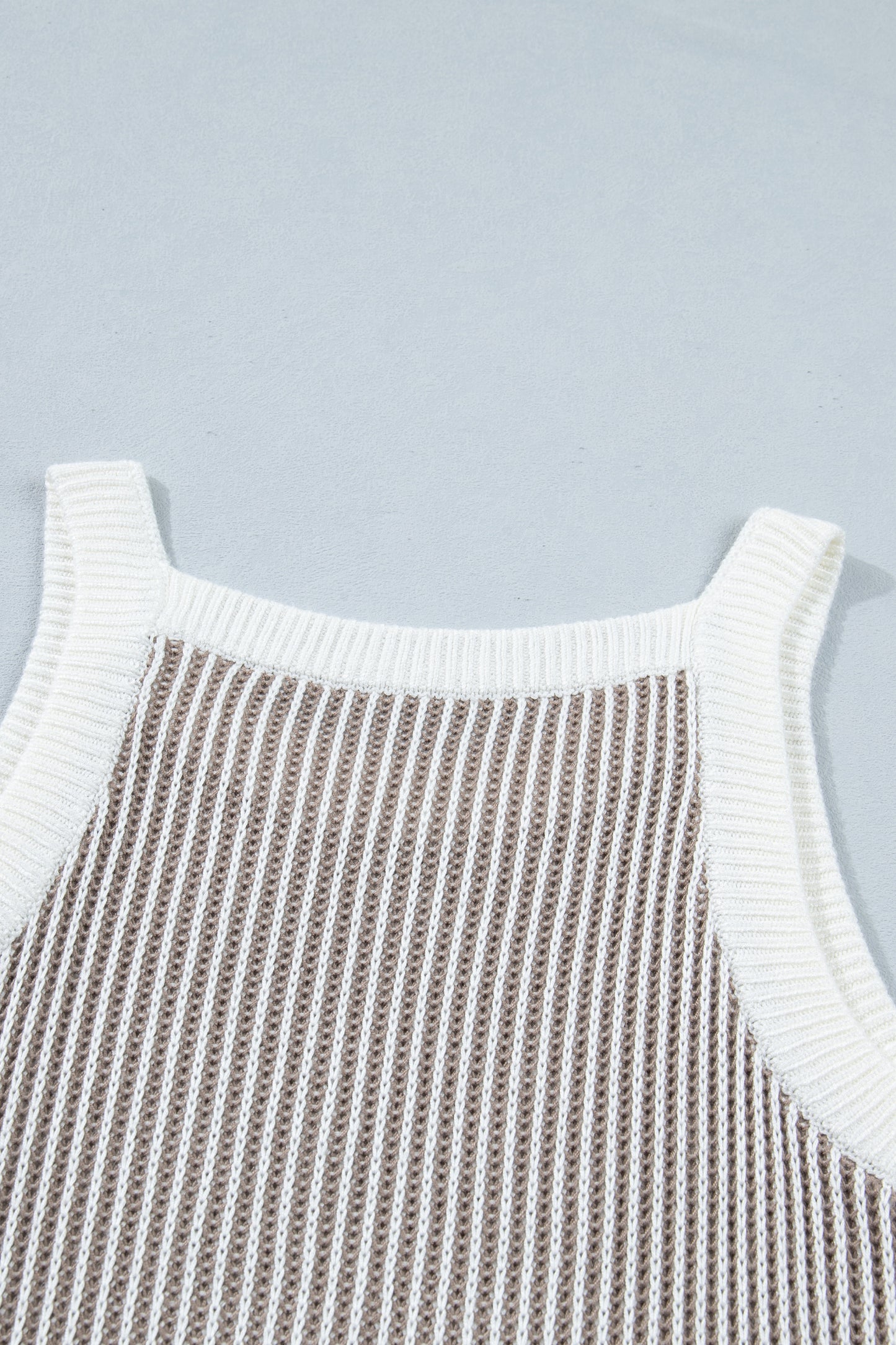 Alana Constrast Trim Ribbed Knit Tank