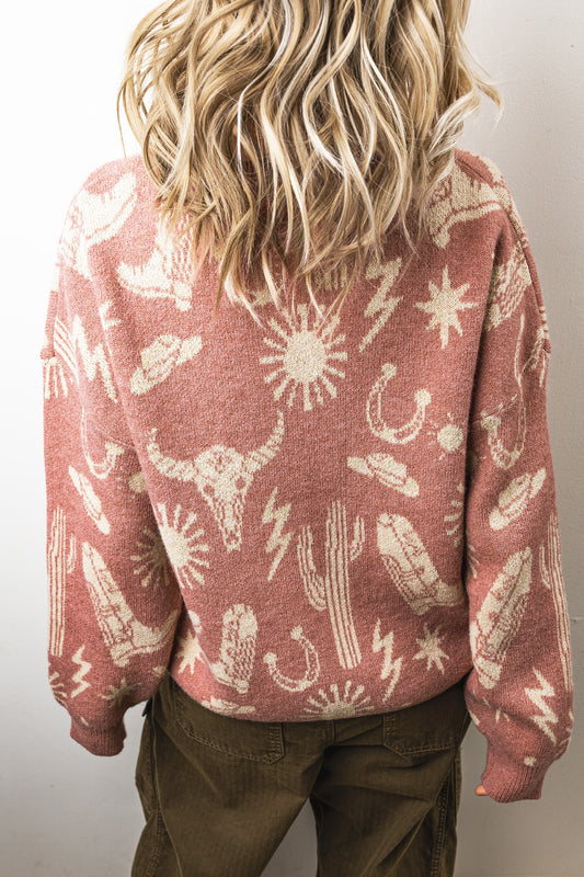 Desert Vibes Drop Sleeve Sweater