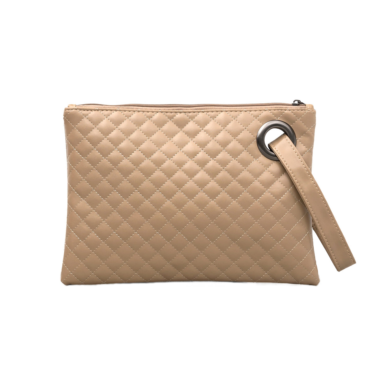 Laura Quilted Wristlet Clutch