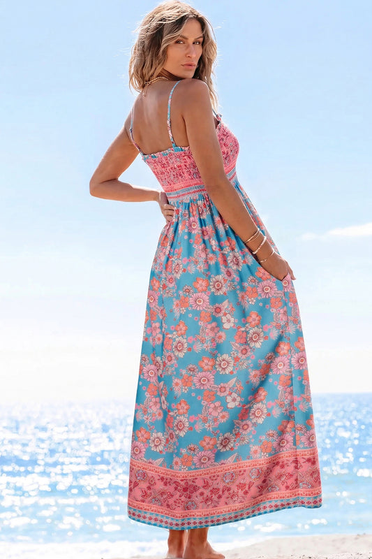 Boca Boho Spaghetti Strap Maxi Dress