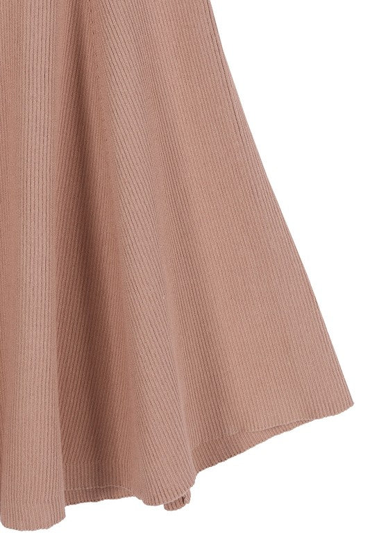Amelia Solid Color Flare Dress