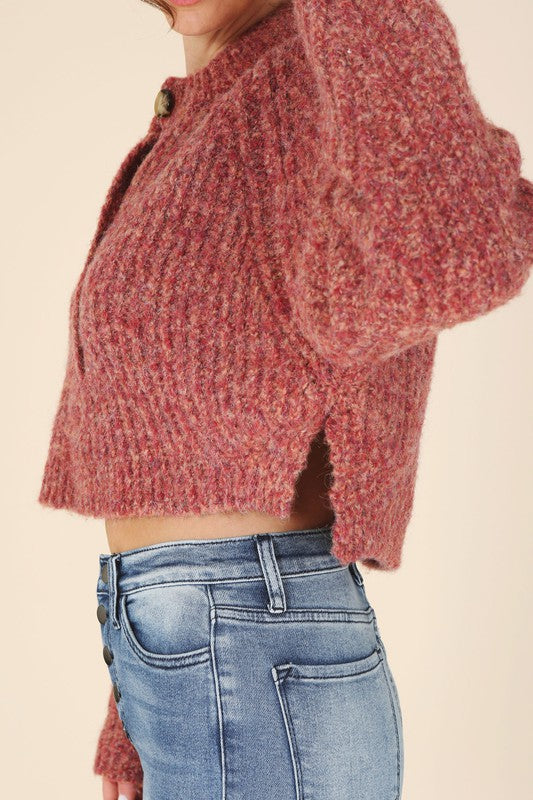 Aubrey Chunky Knit Cropped Sweater