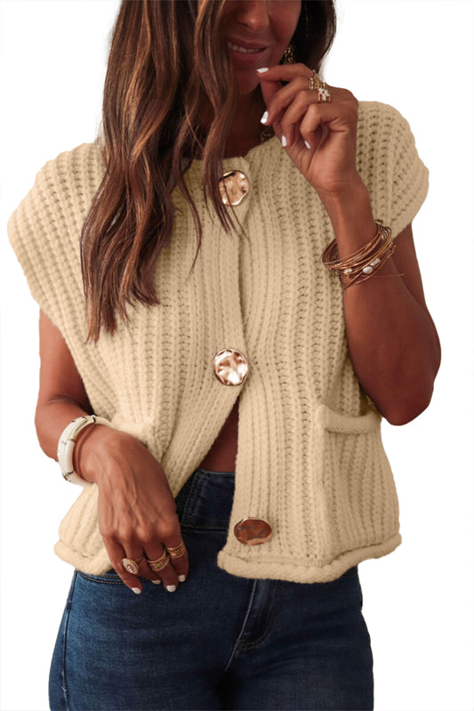Tracey Oversized Cap Sleeve Sweater