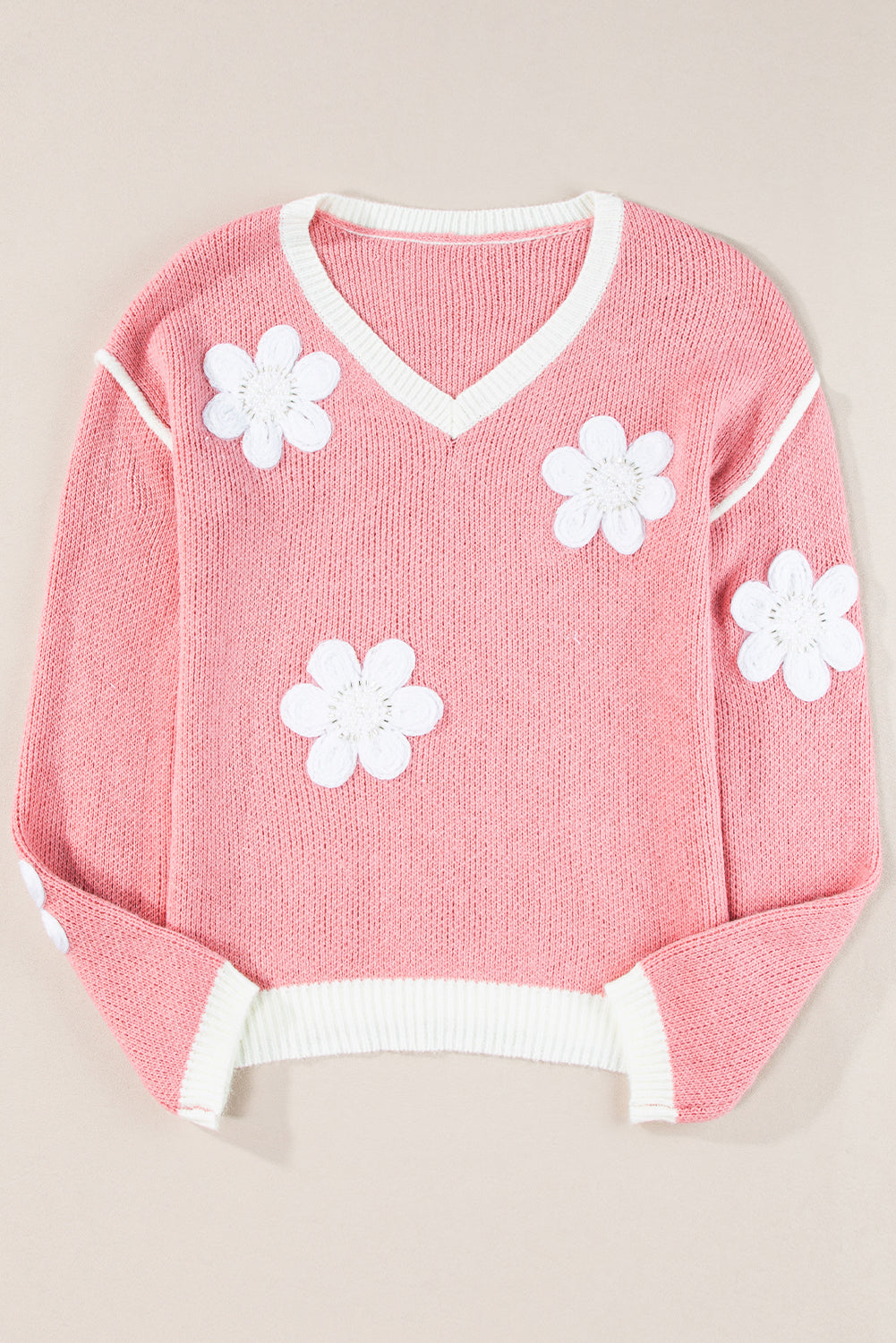 My Girl Floral Patch Sweater