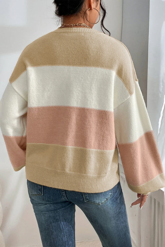 Caroline Oversized Color Block Sweater