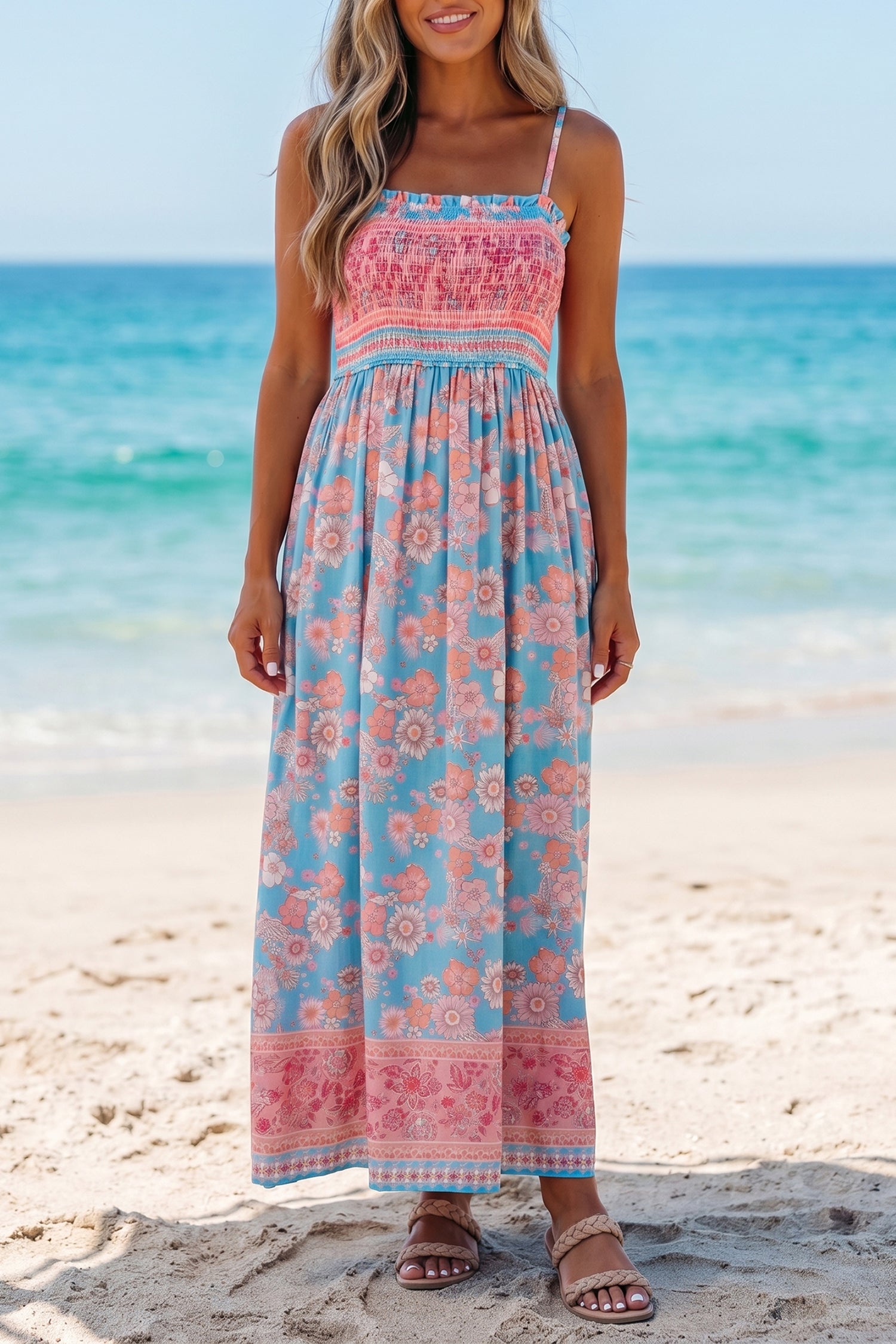 Boca Boho Spaghetti Strap Maxi Dress – NOLITA BOUTIQUE