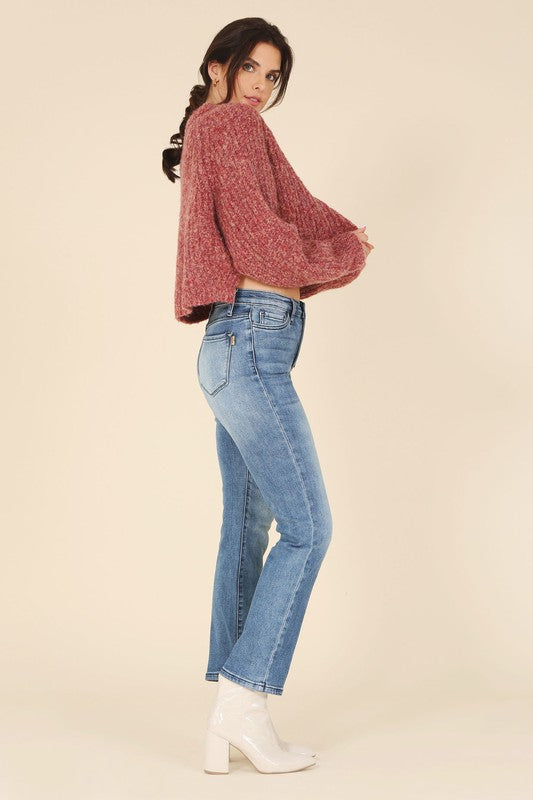 Aubrey Chunky Knit Cropped Sweater
