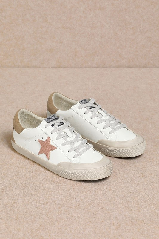 Star Detail Low Top Sneakers