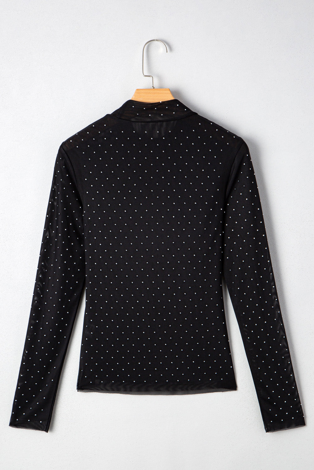 Ceremony Rhinestone Embellished Mesh Top