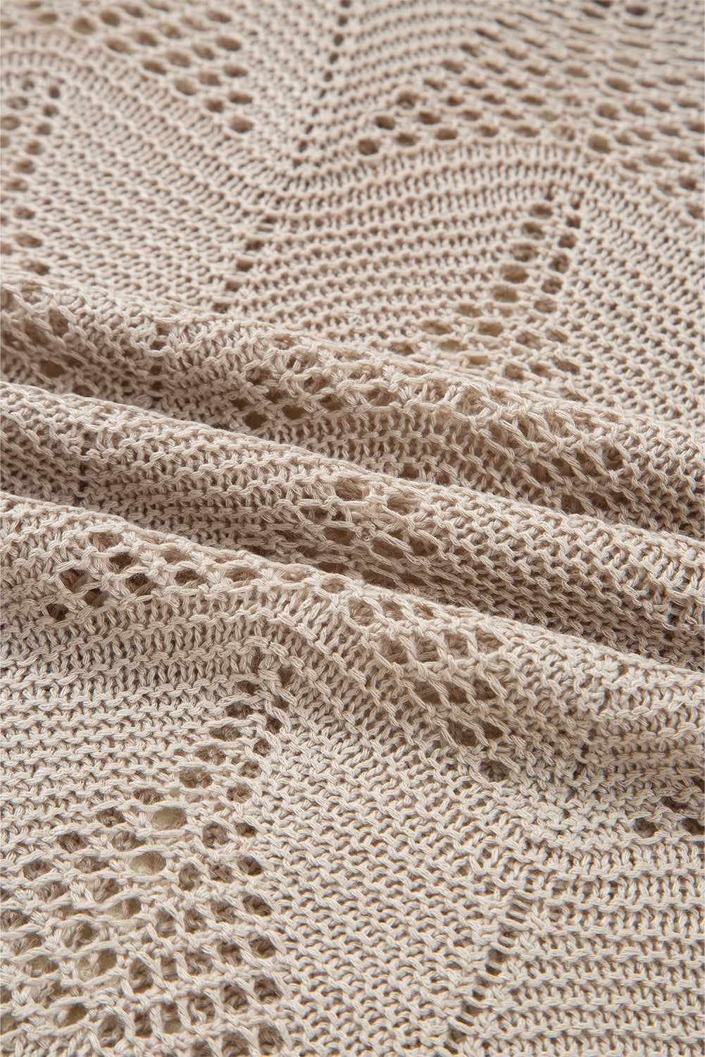 Angelina Crochet Half Sleeve Slouchy Sweater