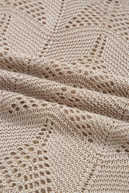 Angelina Crochet Half Sleeve Slouchy Sweater
