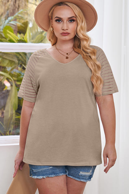 Curvy Carolina Raglan Sleeve Top