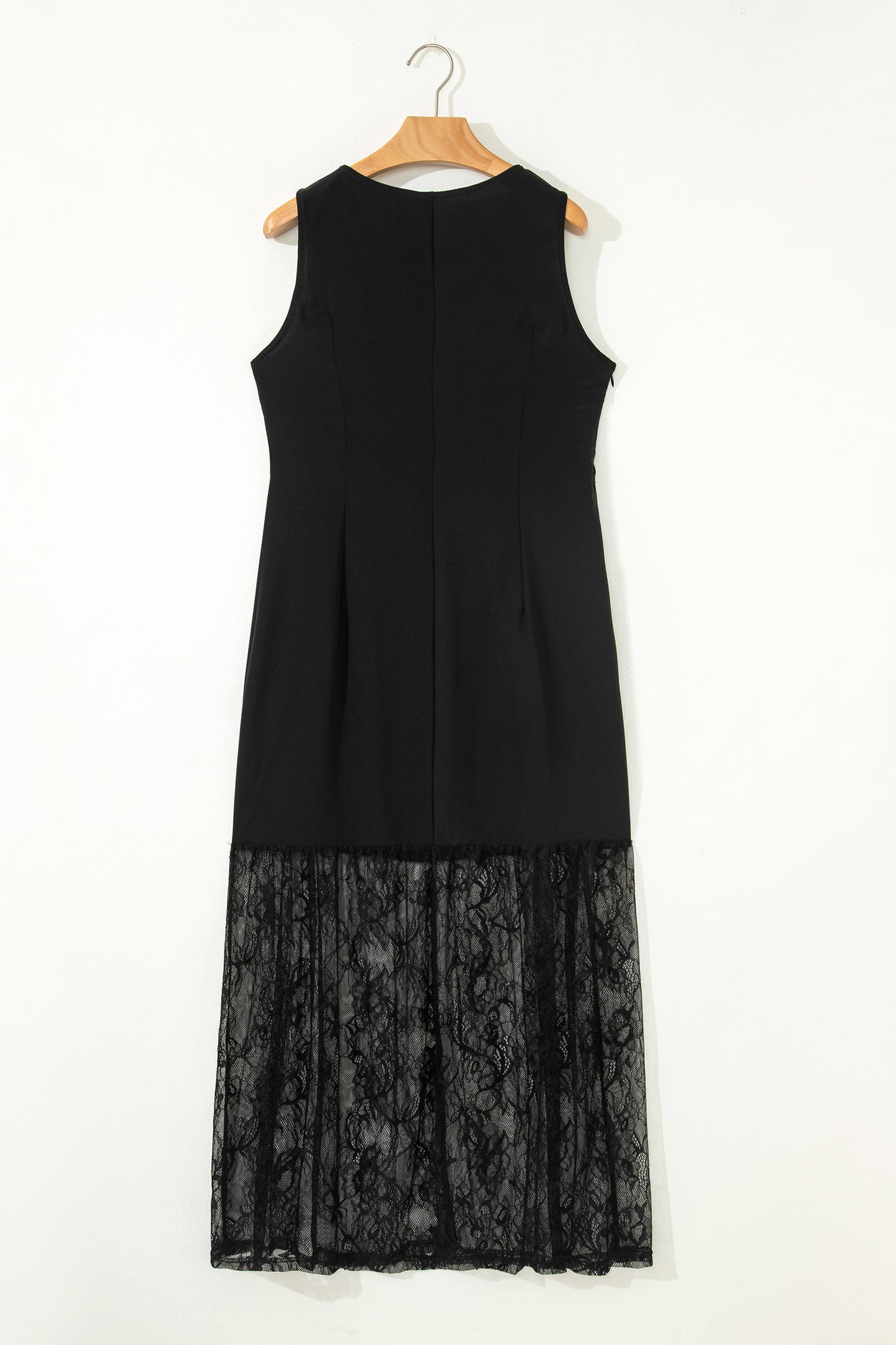 Felicia Sleeveless Lace Hem Dress