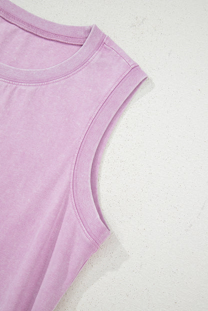 Sally Acid Wash Sleeveless Dress