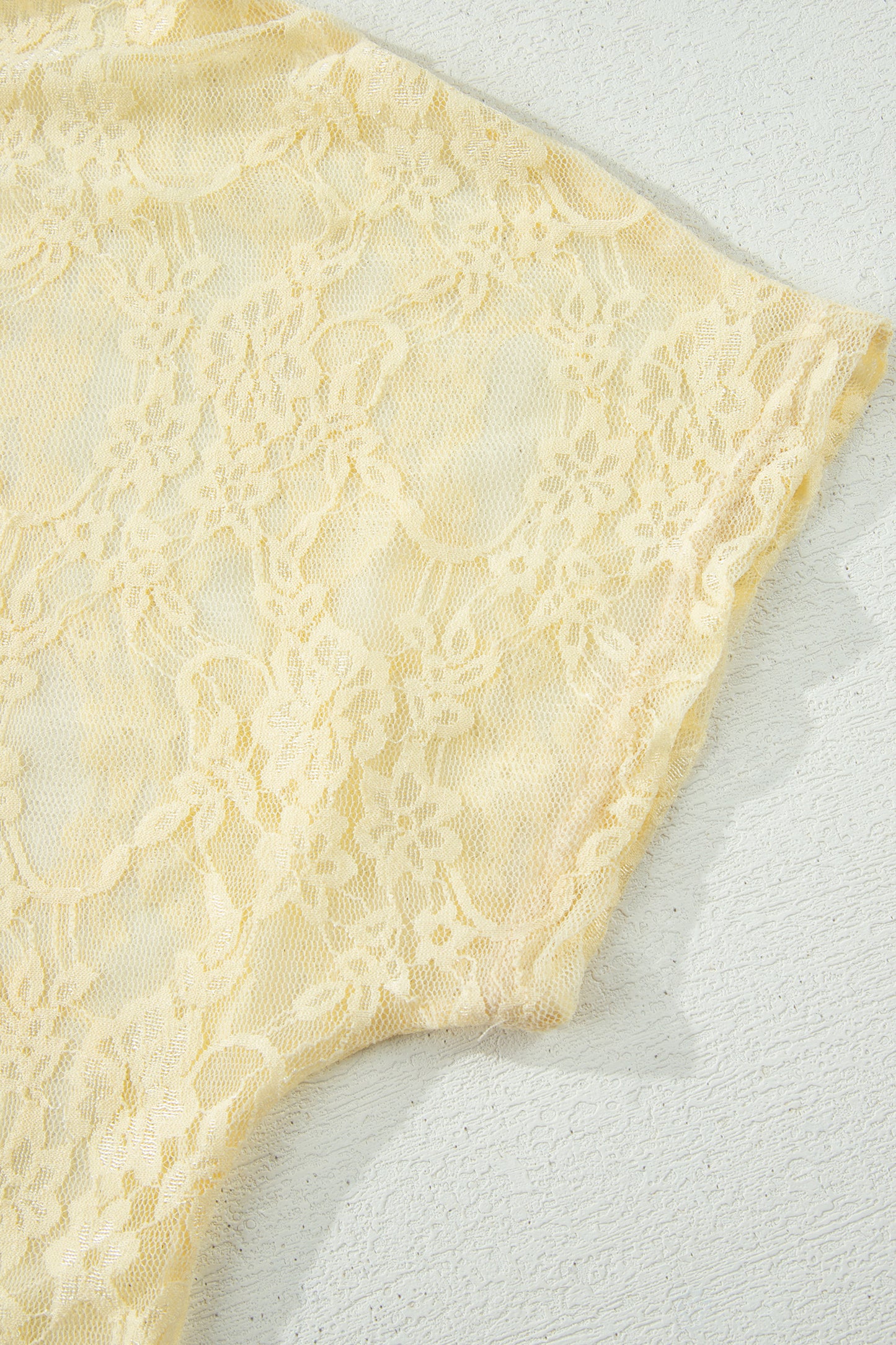 June Sheer Lace Boxy Top