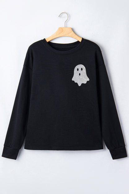 Glitter Ghost Pullover