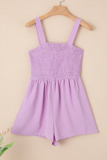 Abby Smocked Sleeveless Romper