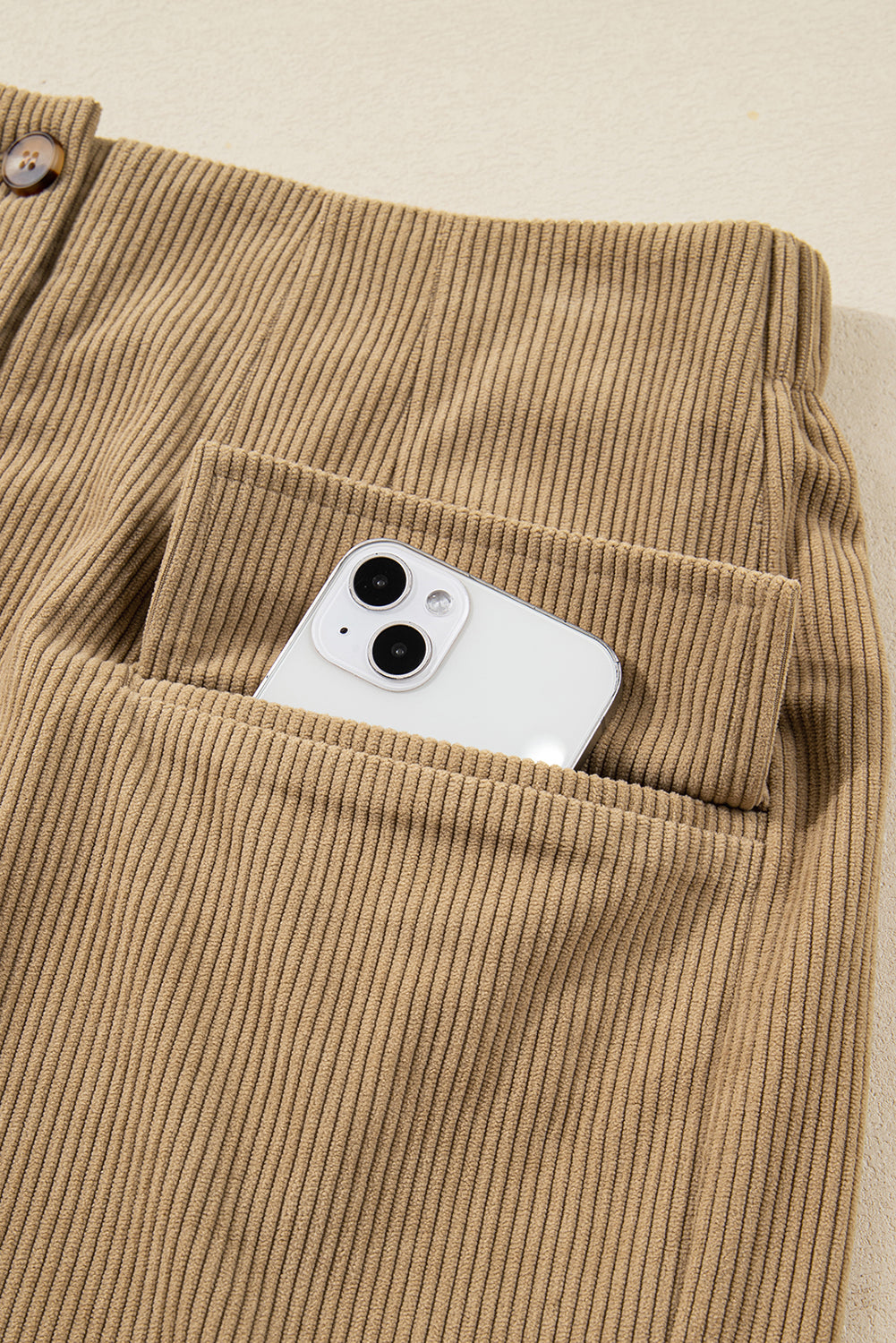Brandi Corduroy Buttoned Mini Skirt