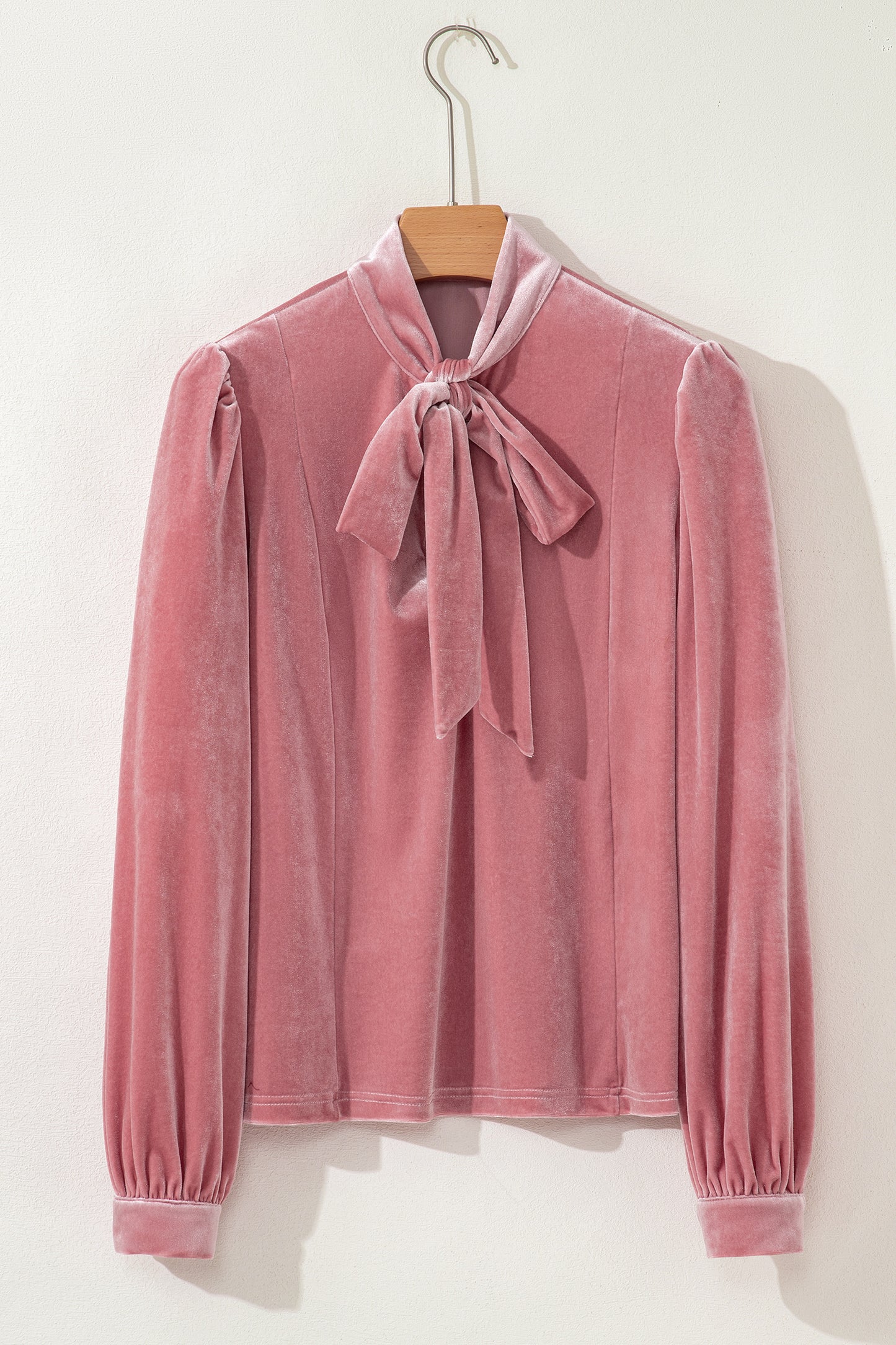 Sophie Velvet Ribbon Collar Blouse