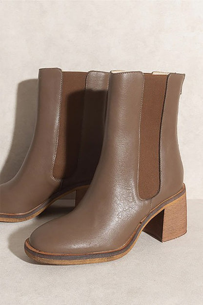 Olivia Coffee Chelsea Bootie