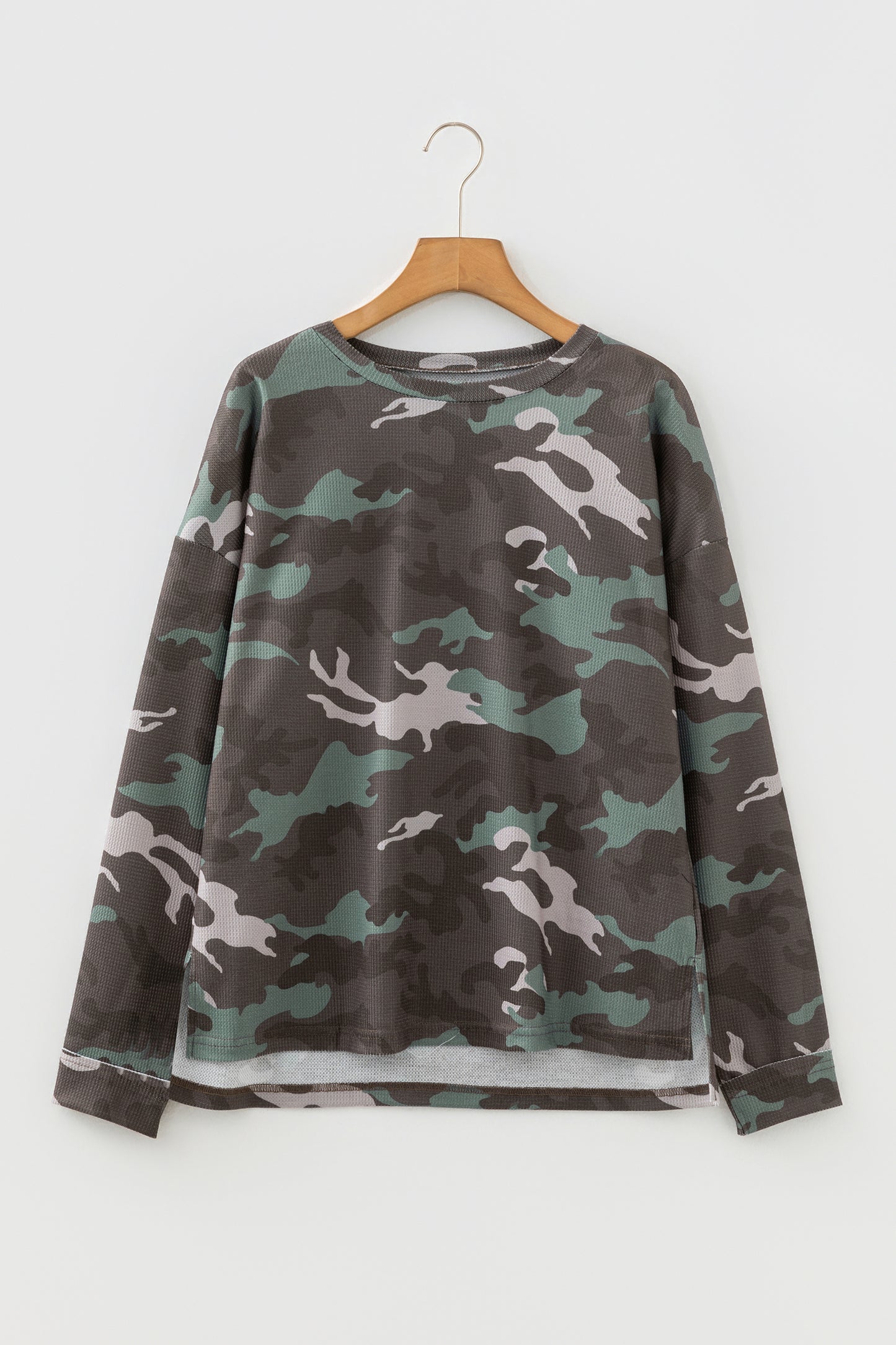 Brooke Camouflage Crew Neck Top
