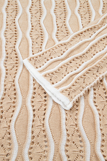 Elizabeth Eyelet Long Sleeve Sweater