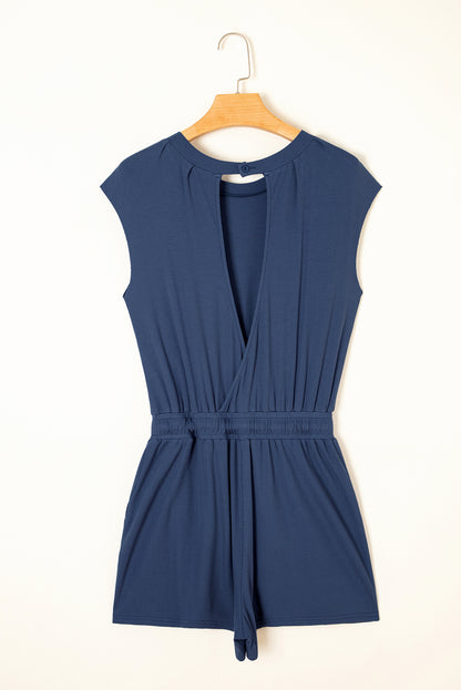 Victoria Drawstring Waist Romper