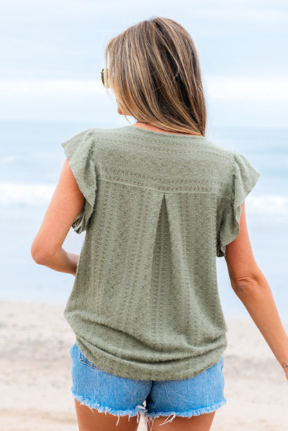 Laurel Lacey Button Down Blouse