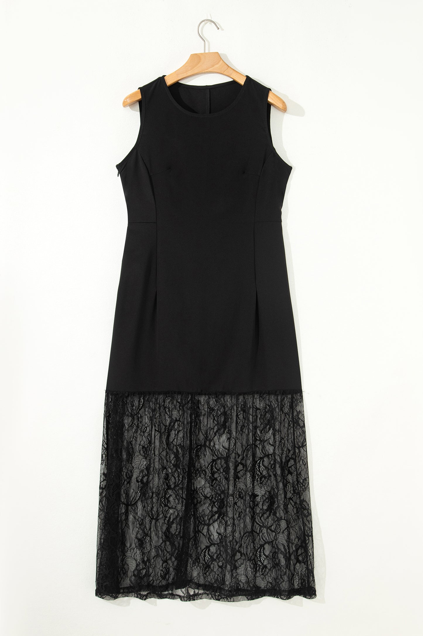 Felicia Sleeveless Lace Hem Dress