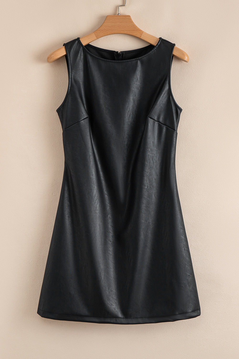 Anniversary Faux Leather Mini Dress