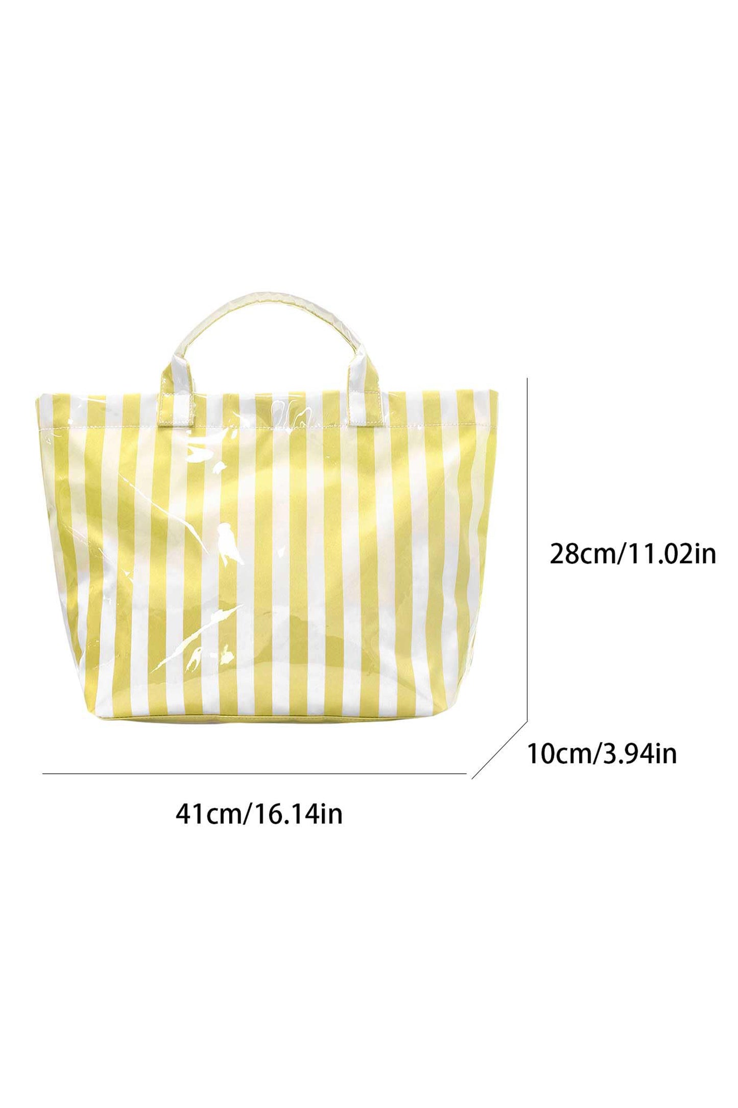Glossy Summer Beach Vinyl Large Tote Bag