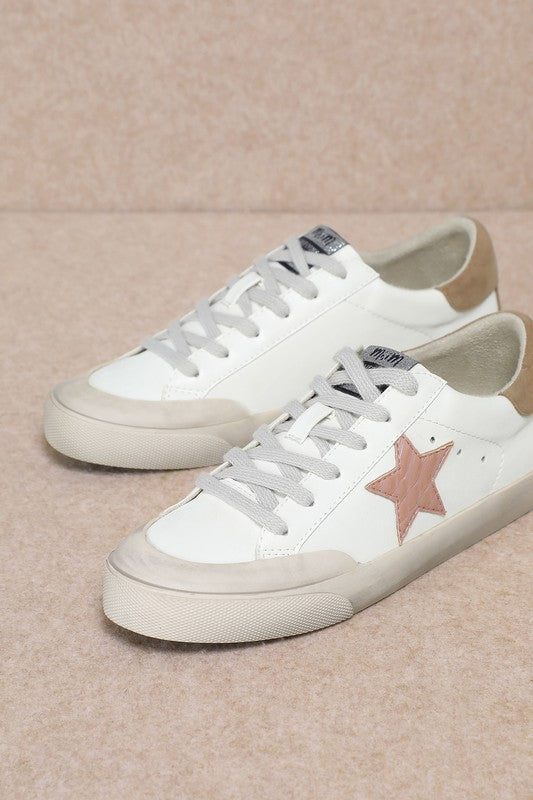 Star Detail Low Top Sneakers